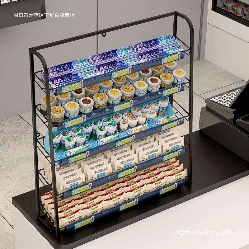超市饮料货架窄仓库女装文具店货架子摆摊便捷墙面挂墙式宽门口