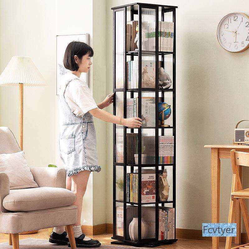 吉妃翔客厅旋转书架靠墙简易轻奢儿童绘本架高级书柜落地一体置物,电子元器件市场,其它元器件,淘宝优惠券,粉丝福利购,淘宝优惠卷