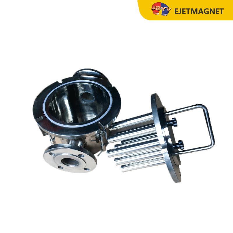 磁性物和非磁性物自动分离 电池浆料管道式除铁器 浆料吸铁器