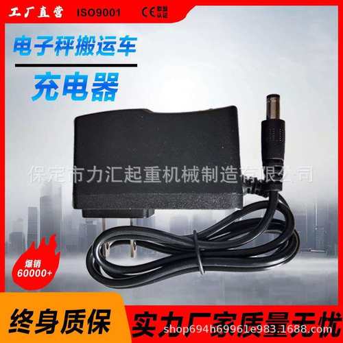 5V6V7.5V12V2A电子叉车称吊钩秤吊磅地牛手动液压搬运车充电器线A