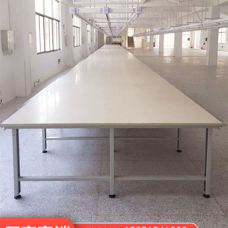 流水线工作台服装案板裁剪台裁剪桌裁床桌子操作台工厂车间打包台