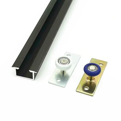 移门定位器配件拉门折叠门轨道移动吊轮滑轮限位指向轮下地轮