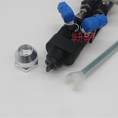 AB胶双液顶针式点胶阀/点胶机压力桶配件点胶枪(接喇叭口三通)