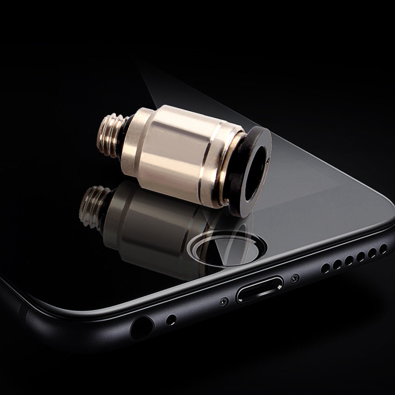气动圆形带内六角孔直通气管微型迷你接头螺纹直通POC4/6mm-M3/M5图片