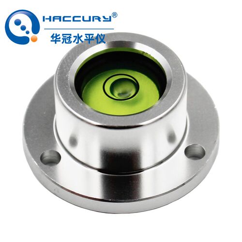 迷你小型带法兰水平泡珠银色水平仪碳纤杆水泡直径29.2mm