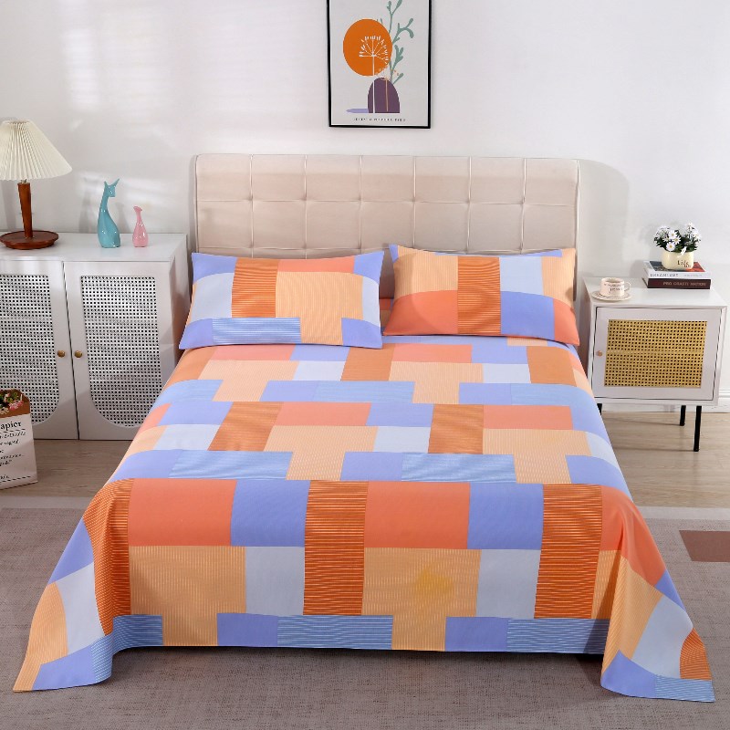 老粗布床单单件双l人宿舍老式1.8宿舍单人褥单炕单凉席四季通用