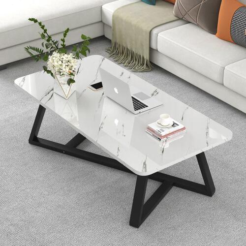 Nordic marble coffee table home living room sofa side table