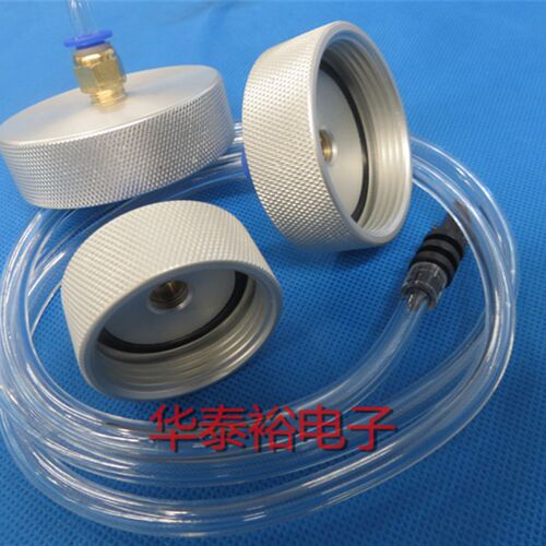 100CC200CC300CC点胶针筒连接器 全铝合金转接头金属盖针筒转接头
