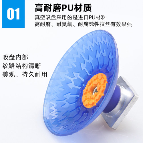 机械手真空吸盘工业钟形SAXM-30/40/50/60/80/100PU强力气动