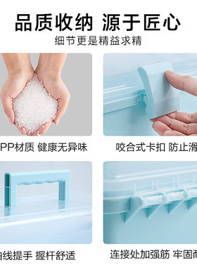 美术工具箱中小学生多功能画画箱手提式家用整理箱首饰耳环收纳盒