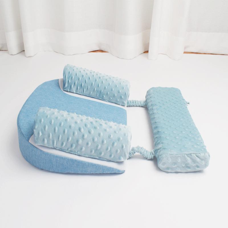 防溢奶太空记忆棉托臀防滑宝宝枕头婴儿防吐奶楔形斜坡垫婴儿枕