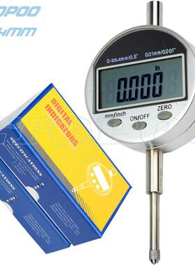 HUOTO 数显百分表 0-25.4MM 0.01mm 白色（送耳盖）