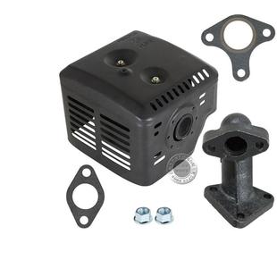 排气管套装 弯头垫片 240汽油机动力消声器173F177f消声器 GX270