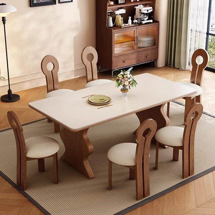 实木岩板餐桌椅组合长方形家用小户型现代饭桌复古法式餐桌,玩具/童车/益智/积木/模型,毛绒/玩偶/公仔/布艺类玩具,淘宝优惠券,粉丝福利购,淘宝优惠卷