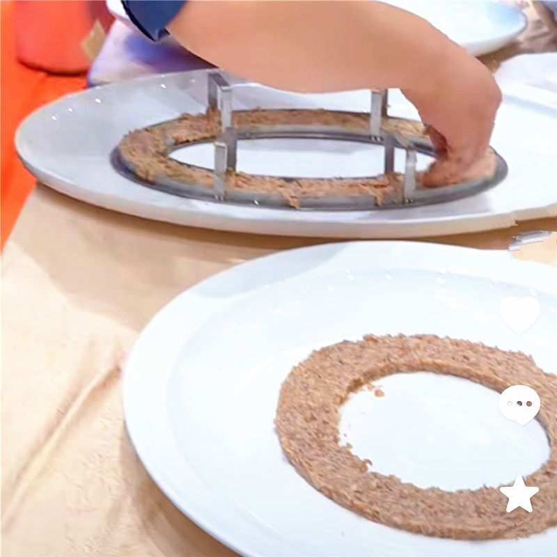 不锈钢圆形模具酒店厨房菜品肉泥模具冷菜盘式造型创意姿造模具