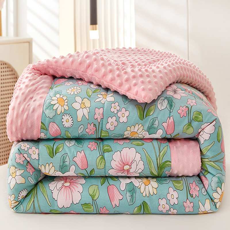 大豆纤维被子豆豆绒安抚被单人学生宿舍春秋棉被芯加厚保暖冬被褥