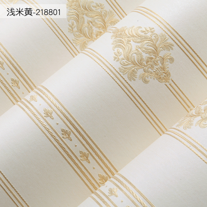 欧式墙纸奢华高h档大气卧室房间温馨客厅3d电视背景无纺布大花壁