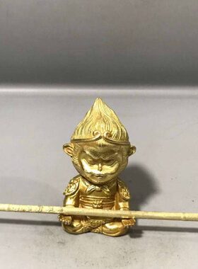 齐天大圣孙悟空斗战胜佛书房汽车摆件铜车载品办公室装饰