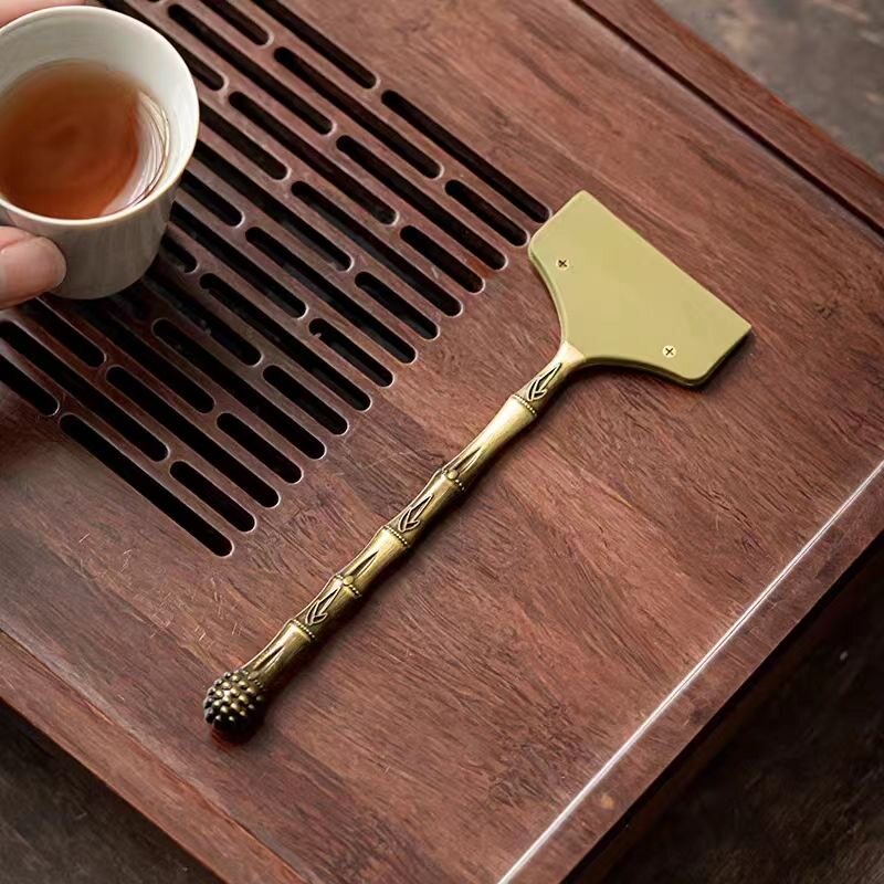茶盘茶水刮合金木柄刮水器刷头不易脱落硅胶茶刷塑料刮清洁用品批