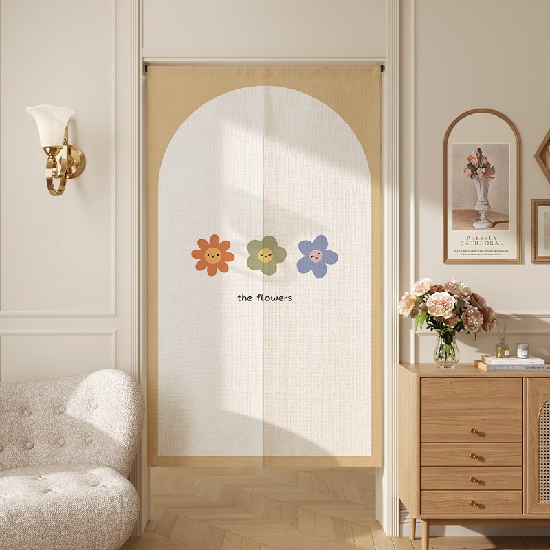 门帘高级感客厅卫生间门口遮挡B帘入户门进门免打孔双面门帘主卧