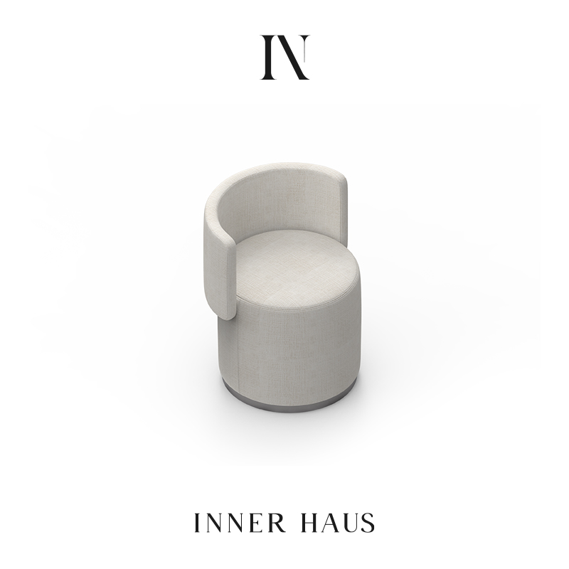 现代简约梳妆凳主卧北欧轻奢高级感可旋I转奶油风化妆凳网红美甲