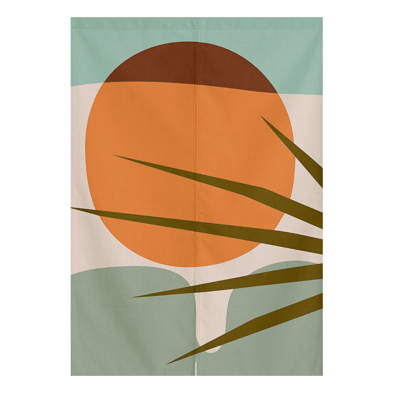 北欧门帘定制家用卧室布艺v帘隔断帘免打孔卫生间遮挡帘简约风挂