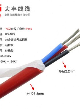 耐高温电缆32方平Z硅橡胶4芯5.-护套线防水防油G软/Y0耐磨/6国标