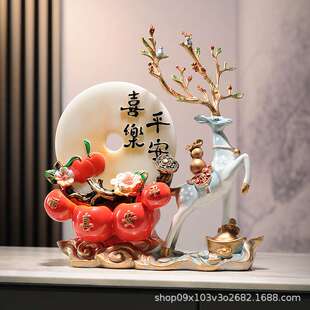 高颜值摆件梅花鹿款式装饰品新中式装修风格搭配客厅卧室桌面摆件