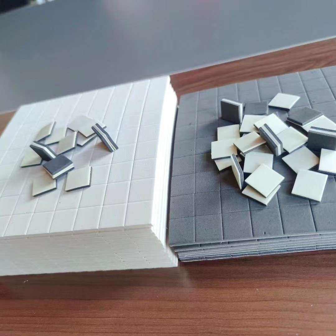 EVA中空玻璃垫片,中空钢化玻璃防滑玻璃垫片4.0+1*20*20防滑设计