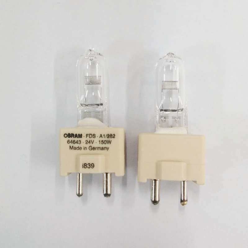 OSRAM欧司朗卤素灯泡64643 FDS 24V150W WOLF仪器专用灯泡GY9.5