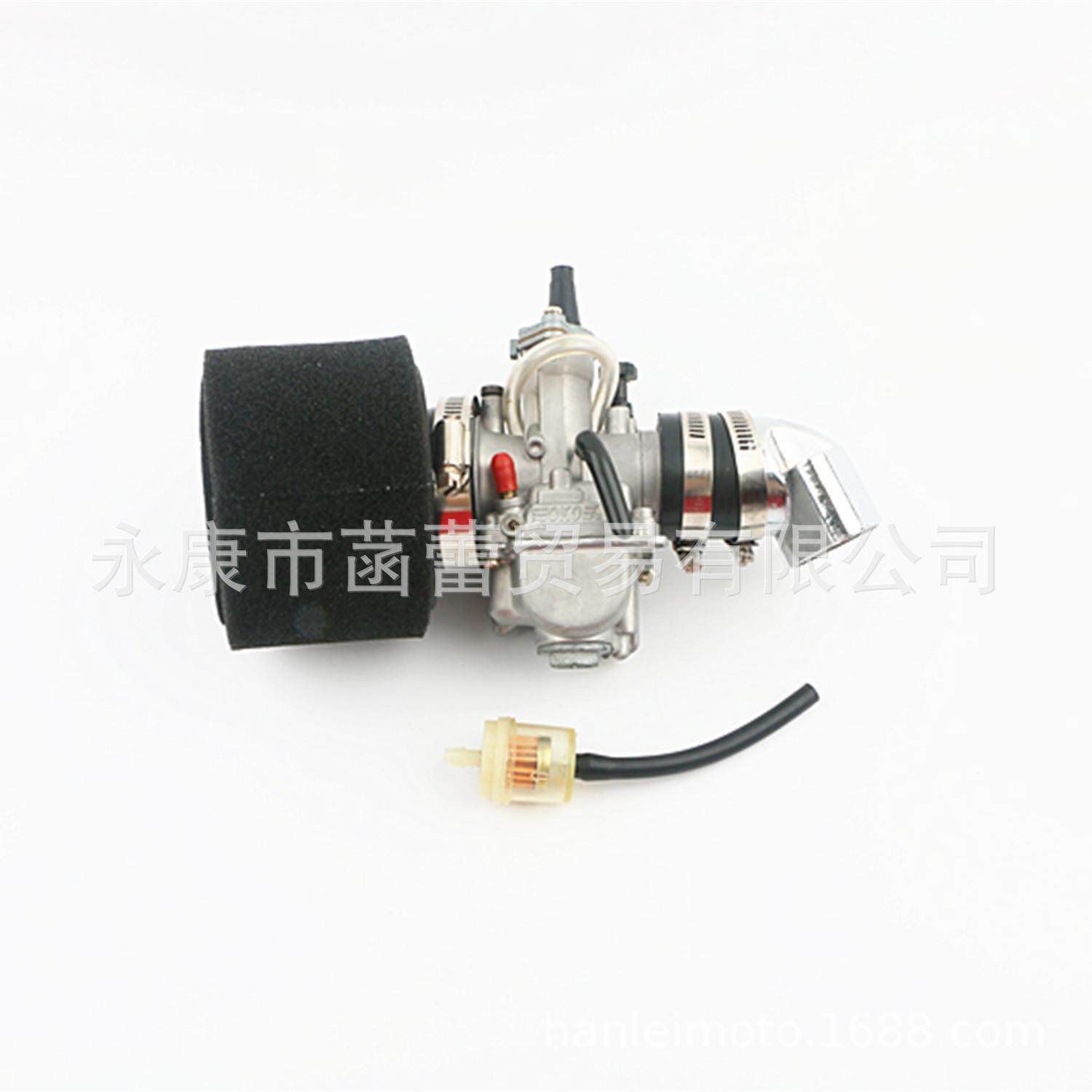 GY6改装化油器套件,改装进气管+OKO化油器+可拆洗海绵空滤器
