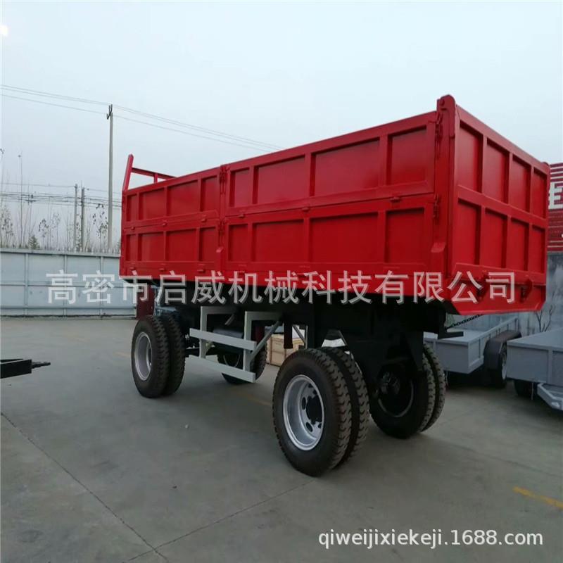 25吨自卸式挂车工业运输双胎农用挂车全挂自卸拖车厂家供应