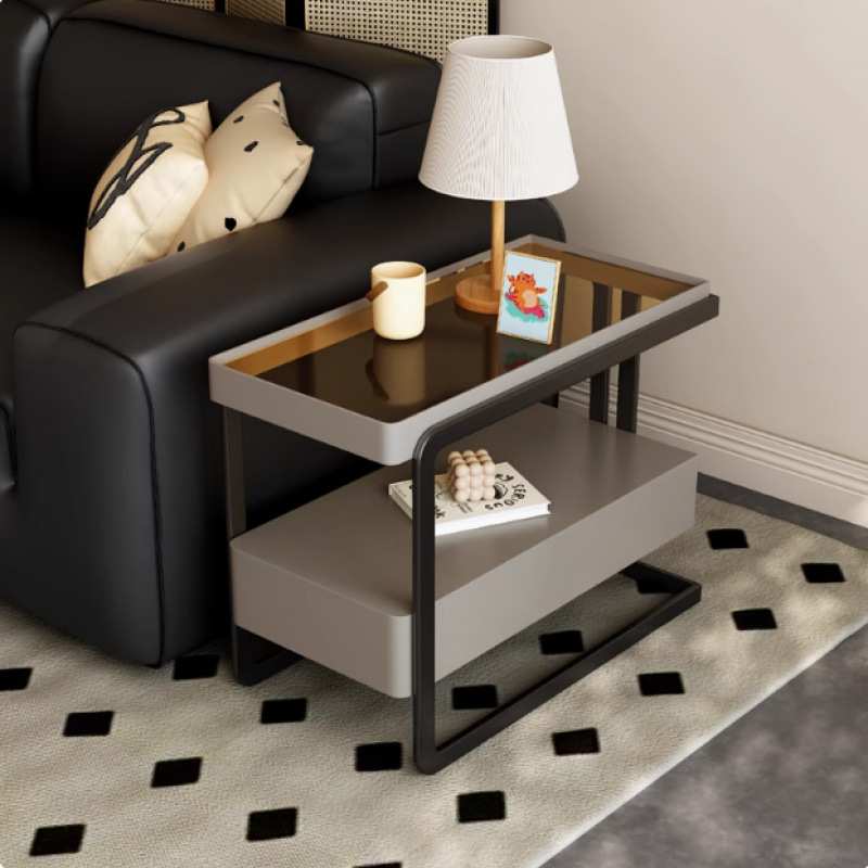 沙发意式边柜极简客厅移动玻璃多功能侧边小户型家用整装储物柜