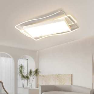 北欧客厅主灯简约现代大气吸顶灯led超亮2022新款 网红中山灯具