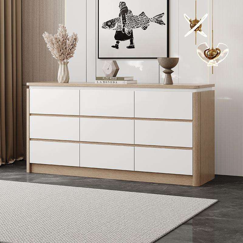 中古风斗柜卧室中古风客厅电视柜抽屉收纳柜原木靠墙储物柜床尾柜