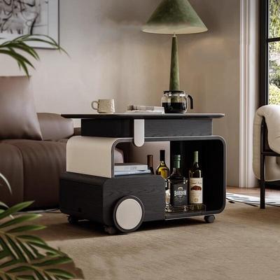 意式多功能茶几可移动升降沙发边几设计师客厅家用小户型创意推车