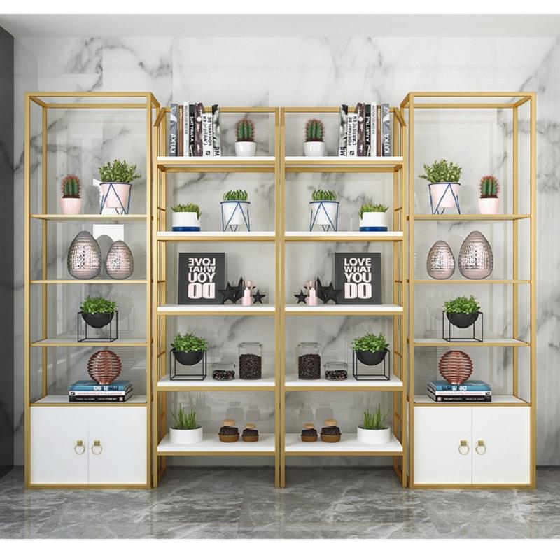 北欧实木隔断置物架烤漆多功能简约卧室书架落地家用组合书柜子