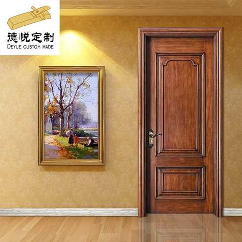 厂家可定房门室内橡木门卧室实木隔音门房间原木门