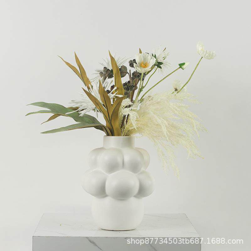 现代花艺饰品样板间假花装饰品客厅电视柜玄关创意仿真花套装摆件