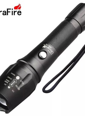 工厂强光手电筒伸缩变焦直充wT6超亮远射多功能户外家用铝合金