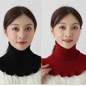 套防颈椎颈保暖凉假领子脖子保护脖子受神器护披肩护脖防百搭寒