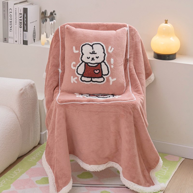 办公室午睡抱枕被子两用沙发毯子空调G被夏凉被车载车用靠垫二合