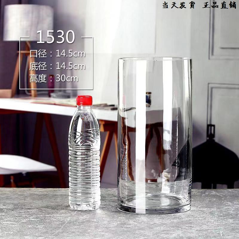 圆柱型鱼缸超白加厚玻璃客厅水族箱桌面免换水生态金鱼.缸小型家