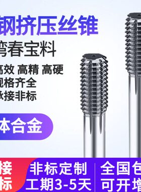 整体硬质合金钨钢挤压丝锥丝攻M2 M3 M4 M5 M6 M8 M10 M12-M16