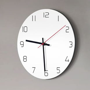 免打孔创意客厅钟表挂钟简约现代家用时尚 时钟挂墙石英 20L23新款