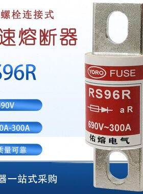 佑熔快速熔断器RS96R 40A 50A 60A 80A 100A 150A保险管690V熔芯