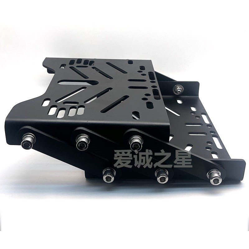 机车通用多孔伸缩货架铝合金尾箱可左右移动Q折叠尾架活动机车