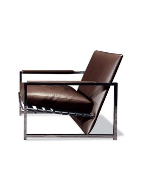 Atlan 休闲皮艺单椅意式沙发椅客厅阳台极简休闲椅设计师