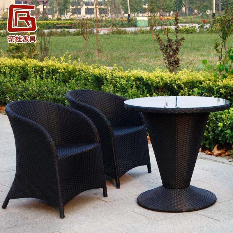 户外桌椅组合阳台小茶几花园庭院藤椅室外休闲桌椅喝茶休息椅子