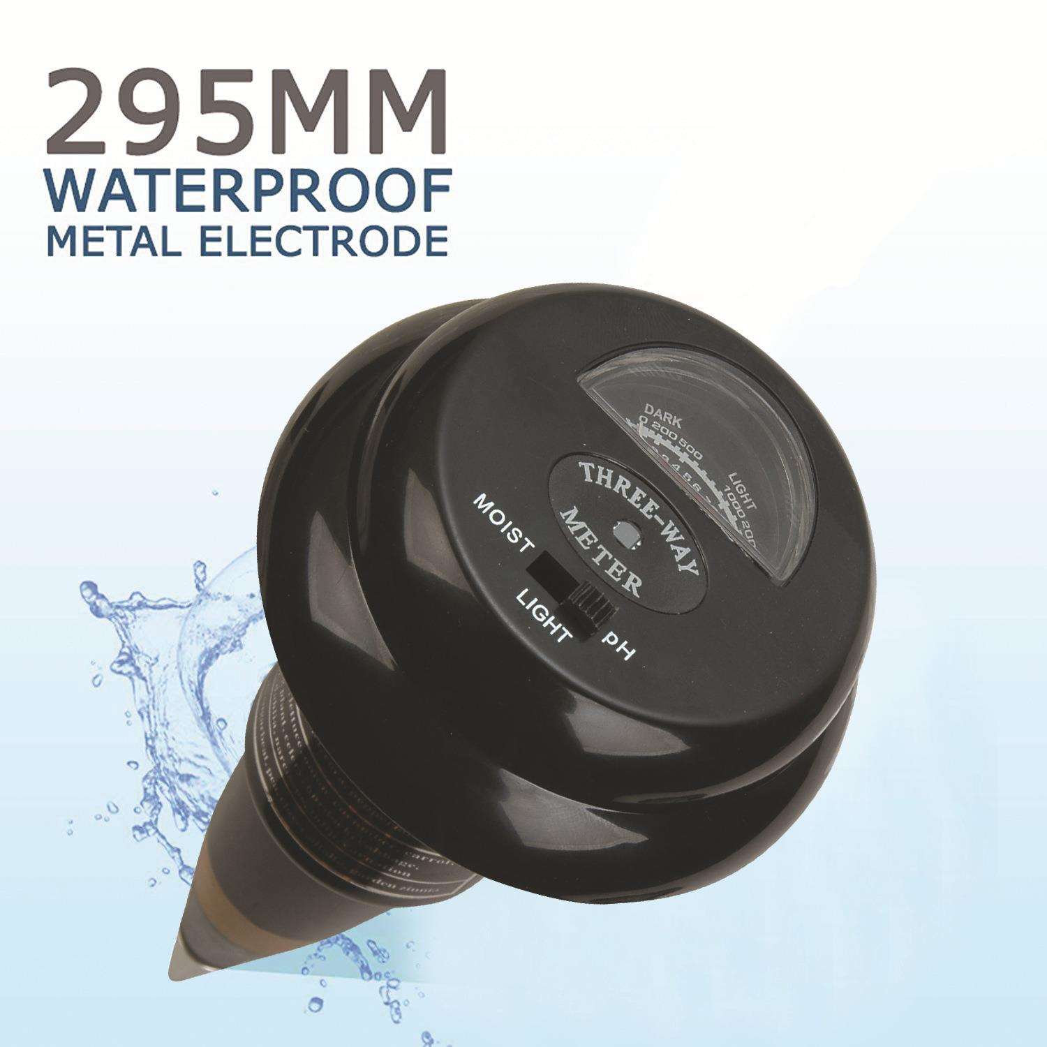 短款土壤PH计光照计花园三合一土壤酸度计PH笔土壤湿度计高灵敏度